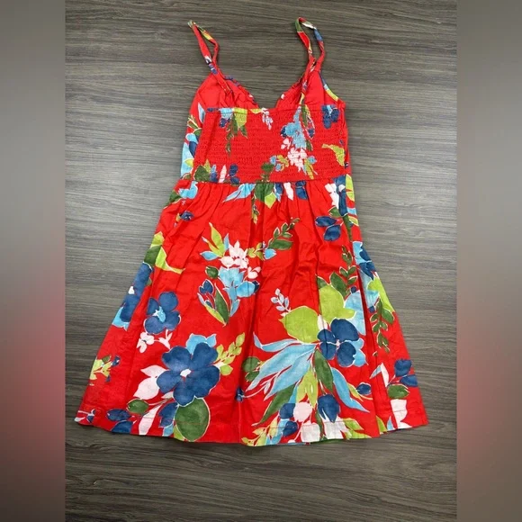 Hollister Red Floral Spaghetti Strap Sundress Size XS - Picture 8 of 9
